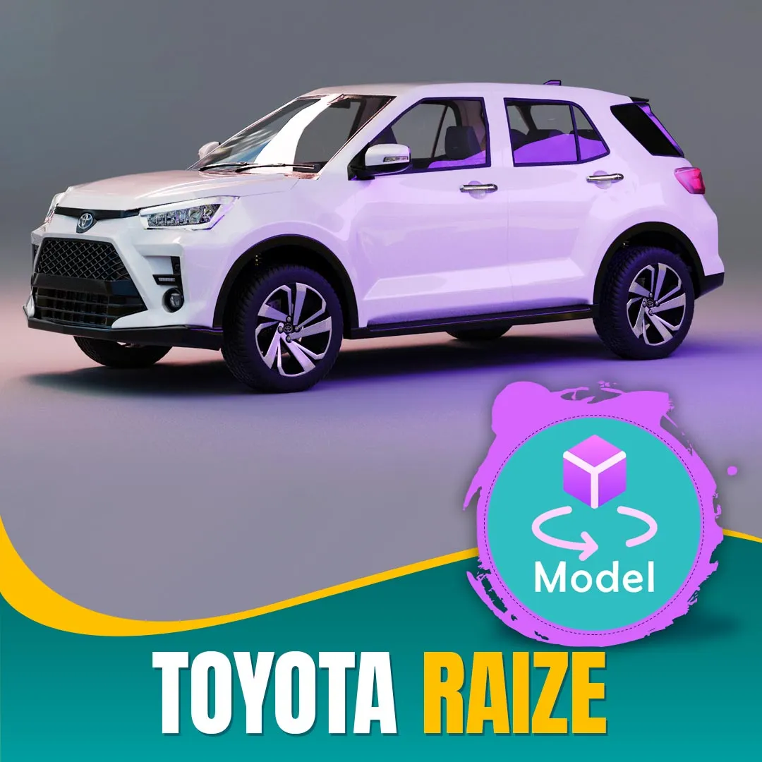 49610 diecast toyota raize model 2