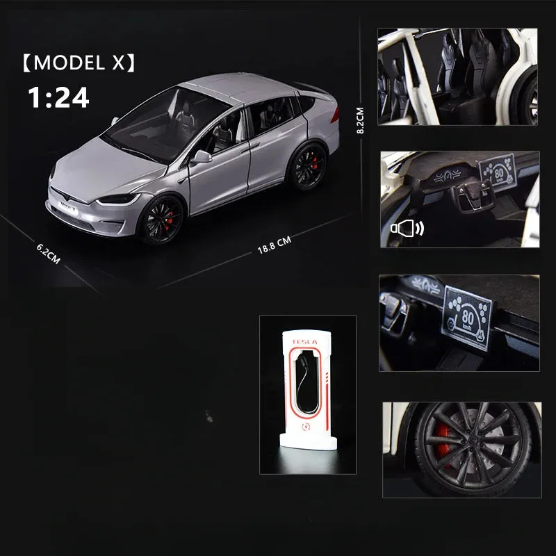 49619 tesla model x diecast features