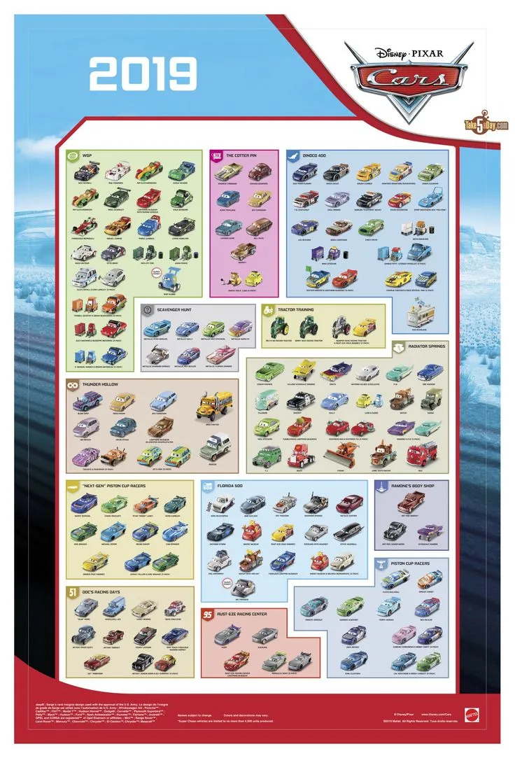 49701 cars 3 poster diecast 3