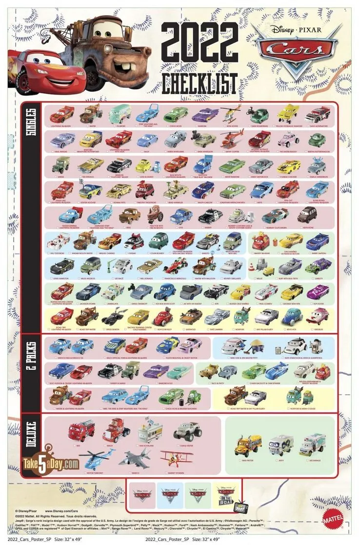 49707 cars diecast series 1