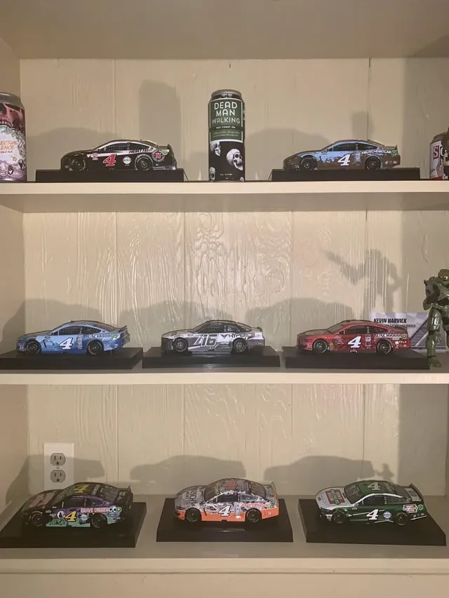 49724 nascar diecast shelves collection display 1